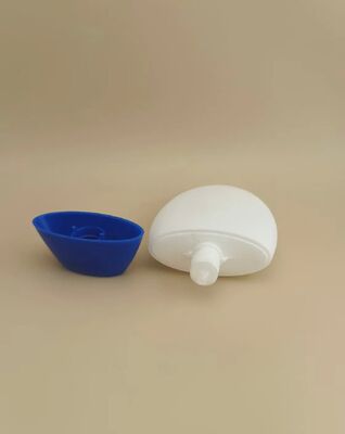 Botol Plastik Putih Lancar dengan Tutup Biru untuk Sampo