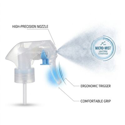 High Output Foam Trigger Pump Sprayer 28/410 Rich Cream Foam Dispenser untuk produk pembersih ubin kamar mandi
