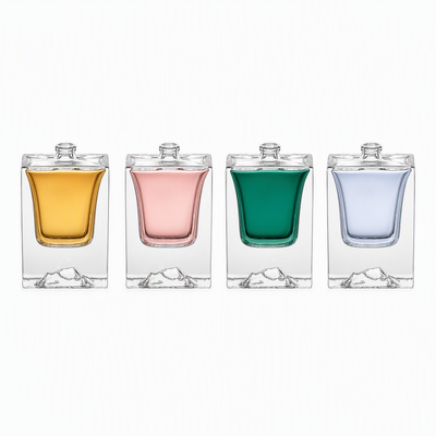 Berkualitas Tinggi Super Jelas Kosong Kaca Parfum 50ml Botol Kaca Botol Parfum