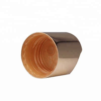 Kosmetik Aluminium Gold Disc Top, K901-5 Tutup Botol Flip Top Nonspill