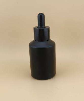 Botol Tetes Kaca Hitam Desain Halus untuk Esens Wajah