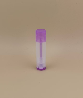 Kemasan Lipstik Kecil Halus Bening dengan Tutup Ungu dan Sertifikasi