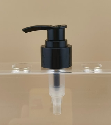 Lampu pompa lotion hitam berkilau dengan pita K201-9 untuk botol perawatan kulit