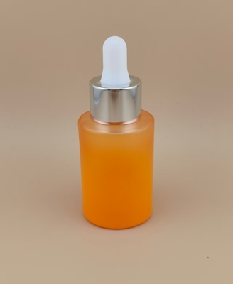 Jelas Perubahan bertahap Botol Dropper Oranye Matte Round K-GBL30 untuk Essence