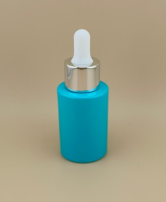 Desain Baru Botol Dropper Cyan Liat Bulat K-GBL30 untuk Essence
