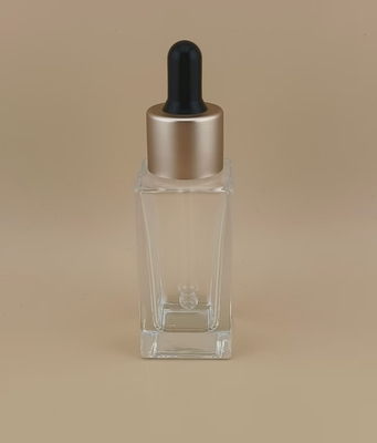 Botol Tetes Persegi Kecil Halus Jelas Halus Bersertifikat ISO9001/ISO14001 Untuk Lotion