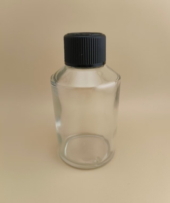 Desain halus Botol kaca besar yang halus dan halus dengan tutup khusus untuk obat