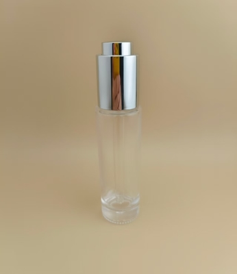 Desain Halus Botol Tetes Panjang Bulat Halus Jelas K-GBL30 untuk Esens