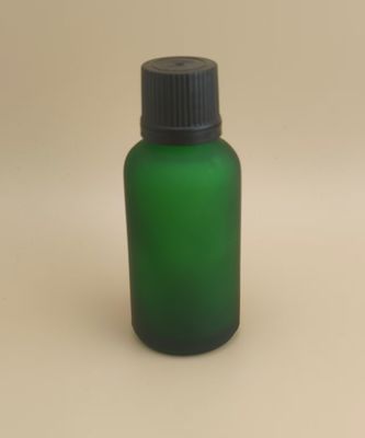 Desain Halus Botol Kaca Hijau Tua Matte Bening Halus untuk Esens