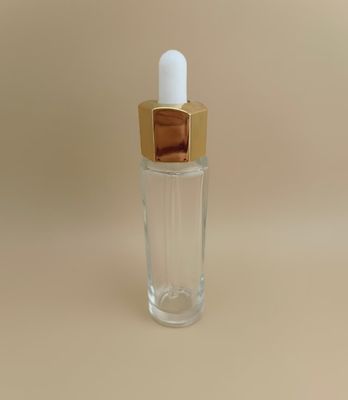 Botol Pipet Bening Kustom dengan Kemungkinan CRC dan Desain Poligon yang Menarik Menawarkan Solusi Pengemasan Tahan Lama untuk Esens