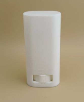 Kemasan Lip Balm Plastik Putih Lempeng Lempeng Dengan CRC Kemungkinan Penutupan Cocok untuk Lipstick Kebutuhan Kemasan Kosmetik