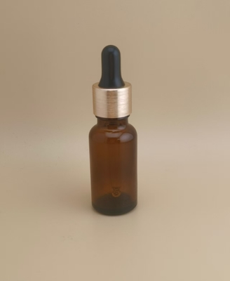 Desain Halus Botol Tetes Bulat Halus Cokelat Bening Kecil untuk Perawatan Kulit