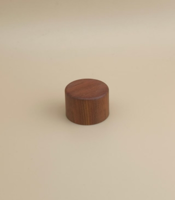 Tutup Bulat Plastik Bertekstur Kayu untuk Botol Kosmetik