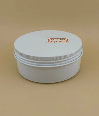 Casing Aluminium Putih Keperakan dengan Tutup Sekrup untuk Kosmetik