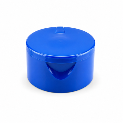 Tutup Atas Flip Tutup Plastik 24/410 Halus Warna Biru untuk Botol Kosmetik