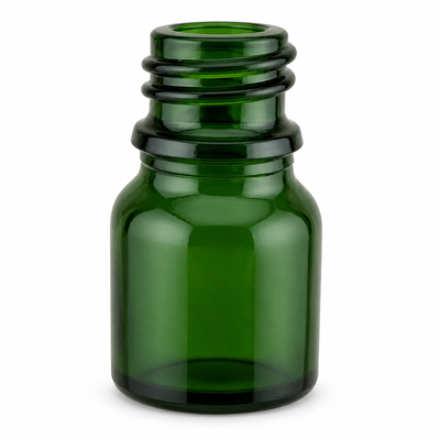 Botol Kaca Minyak Esensial Hijau Bersih 10ml
